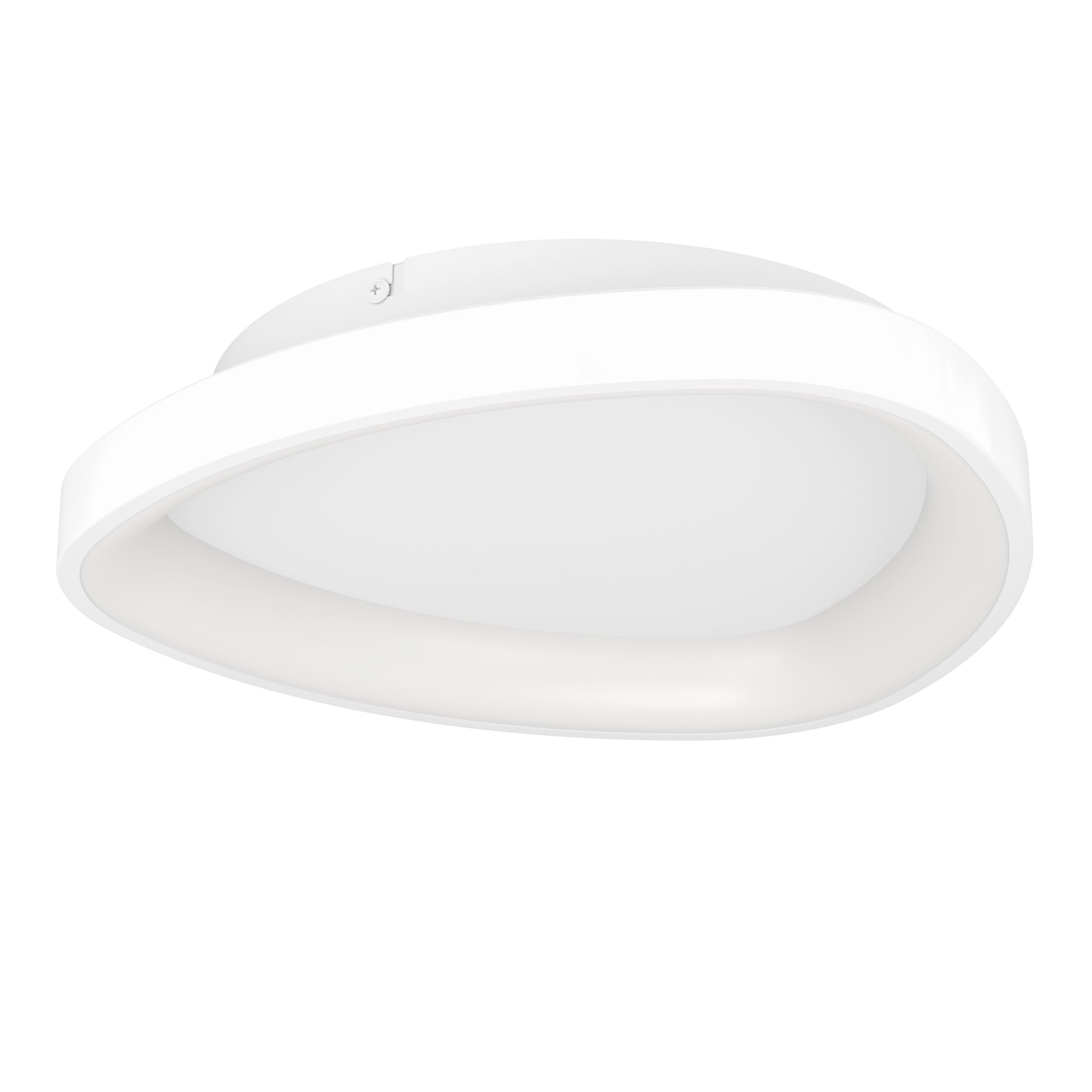 Plafonnier LED Moggiona Eglo dimmable Ø 35 cm avec télécommande en métal blanc