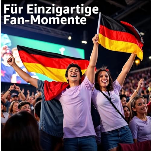 Schminkstift Fanartikel Deutschland – Gesichtsschminke in Schwarz, Rot und Gold für Fußballpartys und Deko zur Weltmeisterschaft 2026 (1)