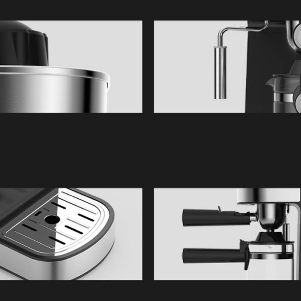 Macchina per caffè macinata completamente automatica Macchina per caffè americano per ufficio a casa Macchina per caffè Piccola macchina per caffè intelligente dal chicco alla tazza-Nera La nuova
