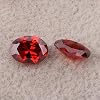 Ximimark 10Pcs Oval Shape Cut Red Mozambique Loose Gemstone 7x5mm #2