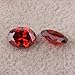 Ximimark 10Pcs Oval Shape Cut Red Mozambique Loose Gemstone 7x5mm