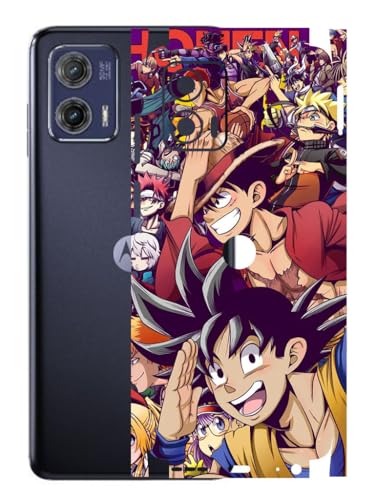 Image of AtOdds - Moto G73 (5G) Mobile Back Skin Sticker - Lamination - Rear Screen Guard Protector Film Wrap (Coverage - Back+Camera+Sides) (Design - Anime 5)