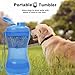 SESAWILLIAM Pets Water Bottle with Food Container,Travel Puppy Water Bowl,Portable Pet,Dispenser,Dog Stuff Accessories Items,Cat Walking and Hiking Dog Gift,with 1DogPoop Bags;1 Pet Toys 3PCS