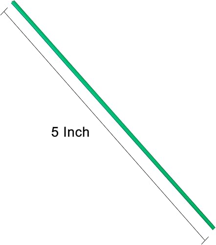 Miniatura 3 de Tangyinrd 300 lazos de plástico verde de 5 pulgadas, bridas para cables, para bolsos, herramientas de jardinería