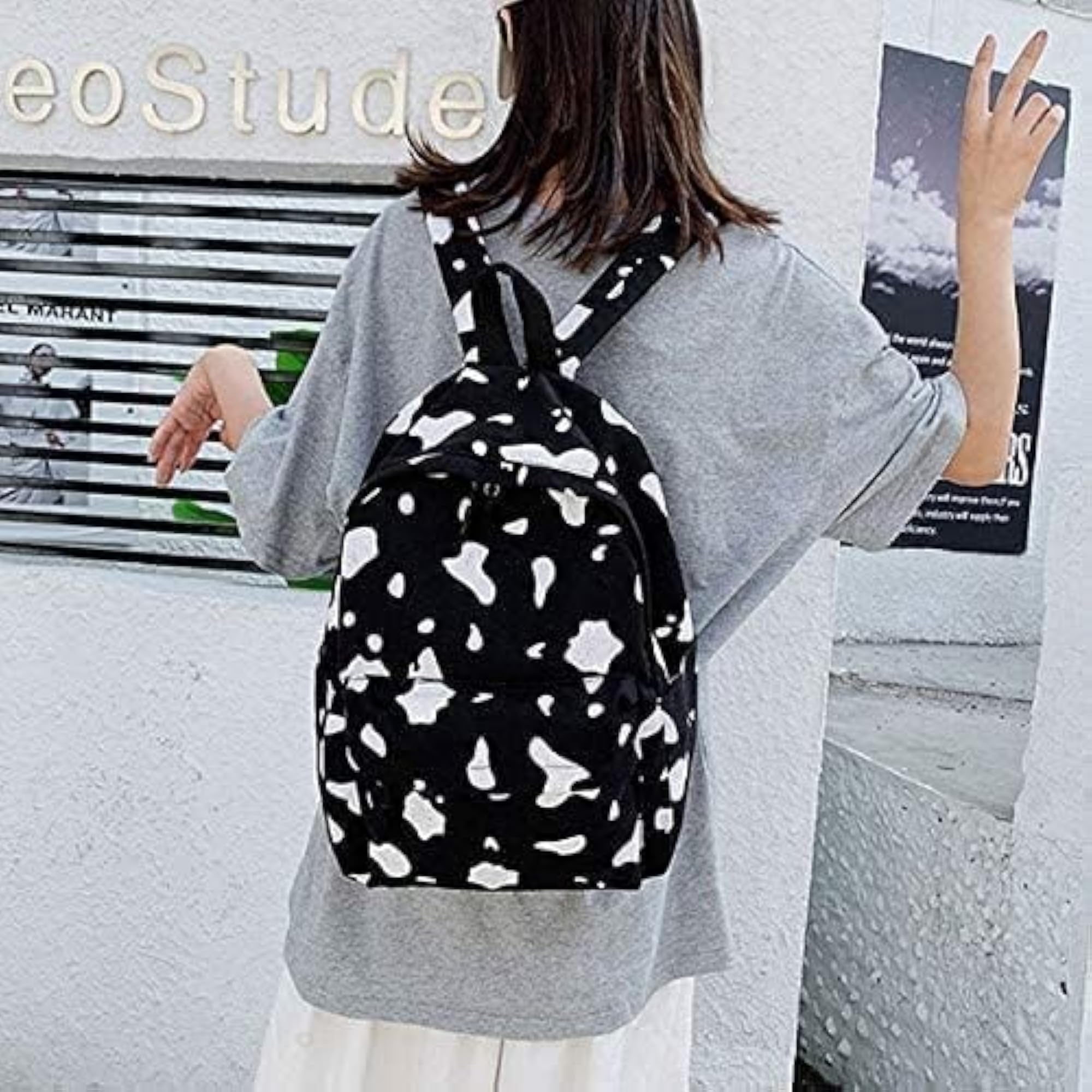 Water Resistant Backpack with Bottle Compartment