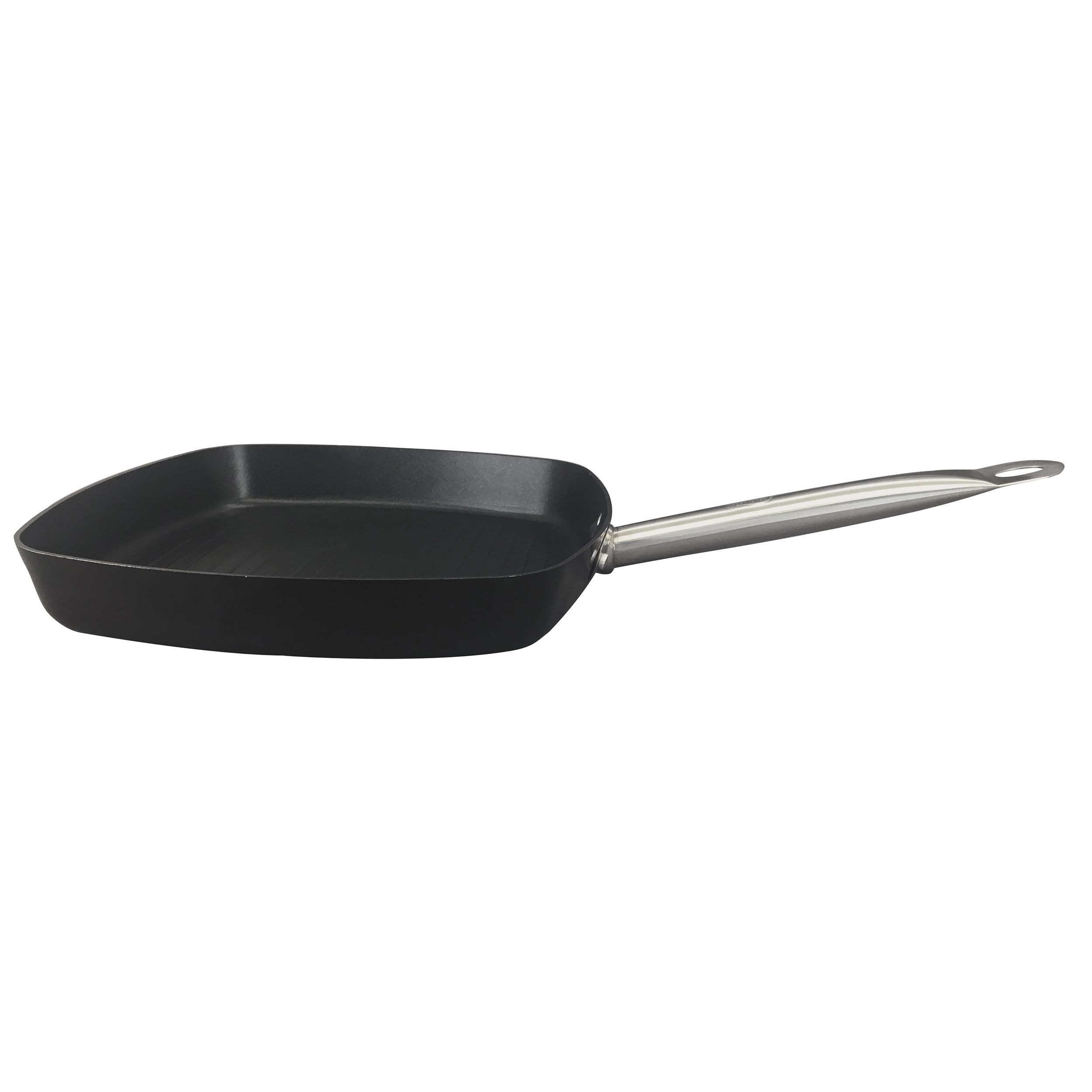 Poêle à griller antiadhésive 28 cm en aluminium avec manche inox Stay Cool tous feux