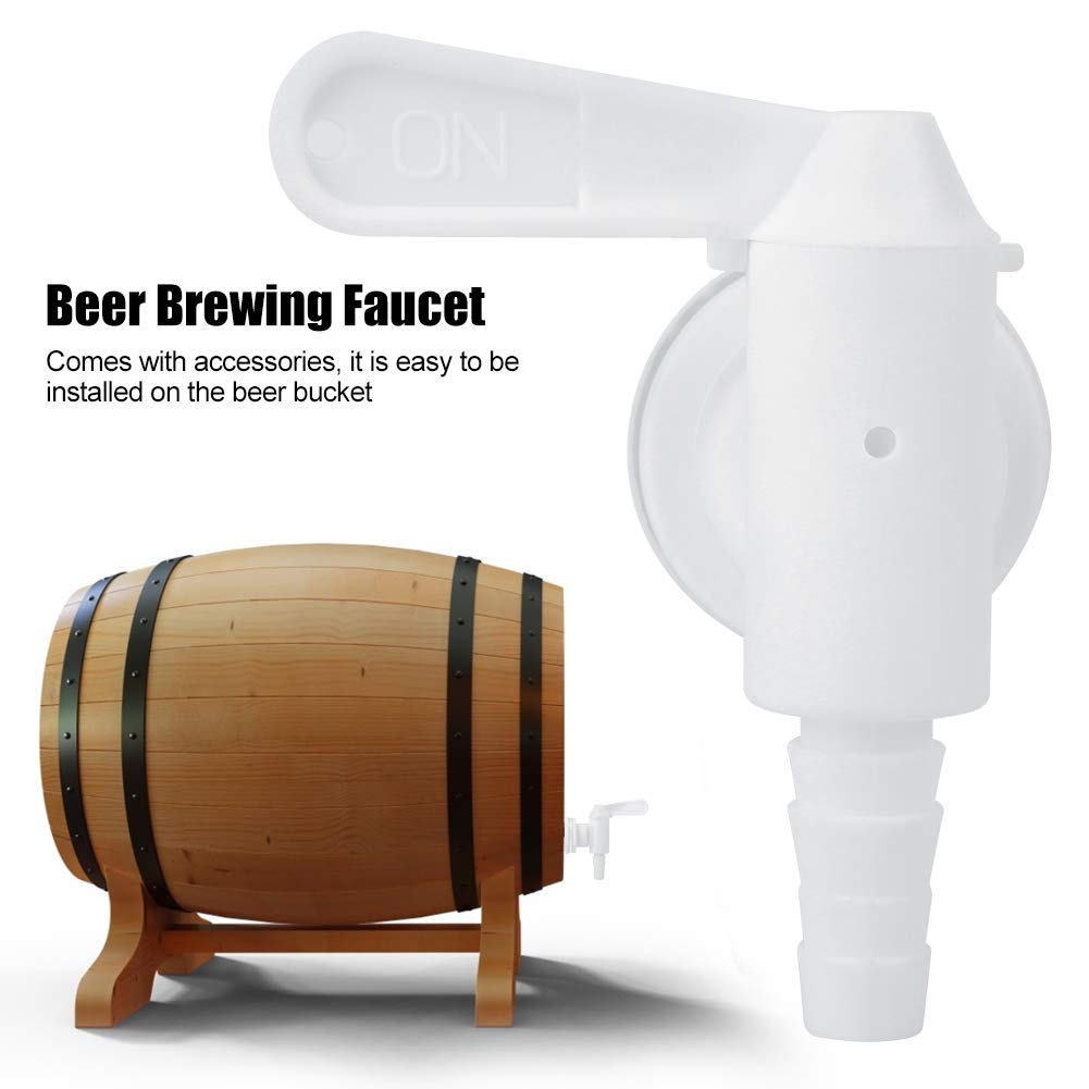 3 Pezzi Rubinetto in Plastica per Birra, Plastica Rubinetto Dispenser Secchio per Birra in Plastica Rubinetto con Accessori per Birra Fatta in Casa