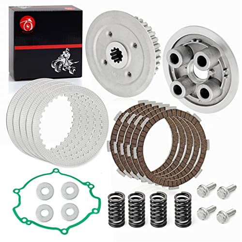Clutch Kit & Center Inner Hub & Outer Pressure Plate For Kawasaki 1998-2021 KX80 KX85 KX100 13087-1170 13187-1013 Heavy Duty Springs Kit & Gasket