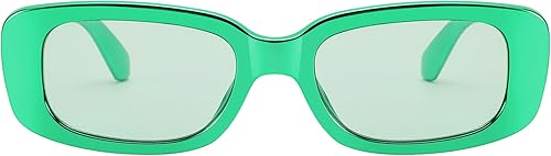 Miniatura 8 de FEISEDY Gafas de sol rectangulares retro de los años 90 para mujeres y hombres de moda con marco grueso cuadrado protección UV400 B2989