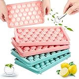 4 Pack Whiskey Ice Cube Tray with Lid Large Whiskey Ice Ball Maker Mold Ice Cube Mold Trays Ice Tray