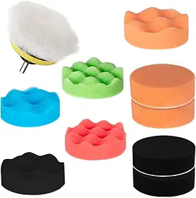 JEX Kit Boinas Polimento Automotivo 11 Pçs - CORTE REFINO LUSTRO Para Furadeira