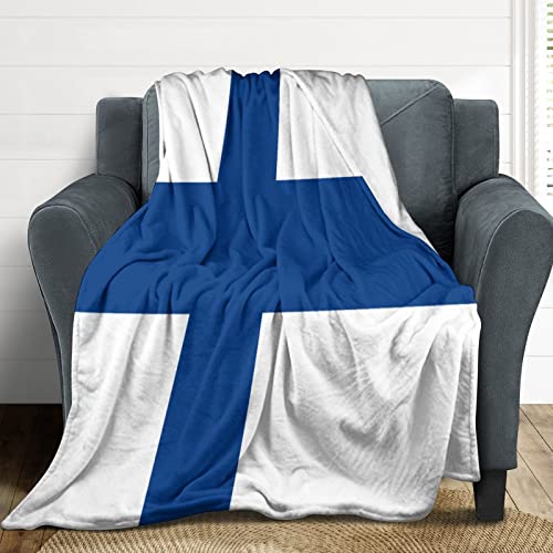 Couverture drapeau Finlande douce pour vos soirées cocooning sur le canapé - 2