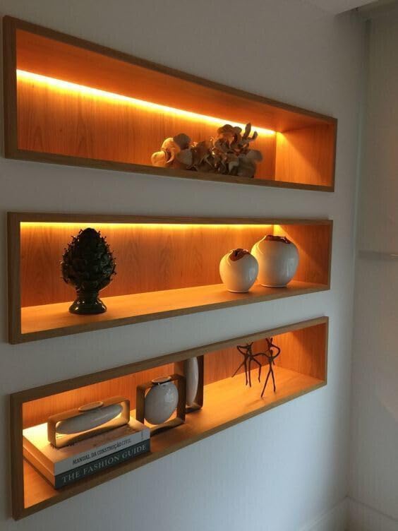 Image of 2 Feet (24 Inches) Warm White LED Profile Light 12 W 4 cm Tube Light (Yellow)