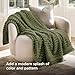 Bedsure GentleSoft Fleece Twin Blanket for Couch - Cozy Soft Blankets for Women, Cute Small Throws for Girls, Moss, 60x80 Inches