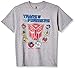 Transformers Boys' Big Boys' Youth Short-Sleeved T-Shirt Tearaway Label, Heather Grey, S