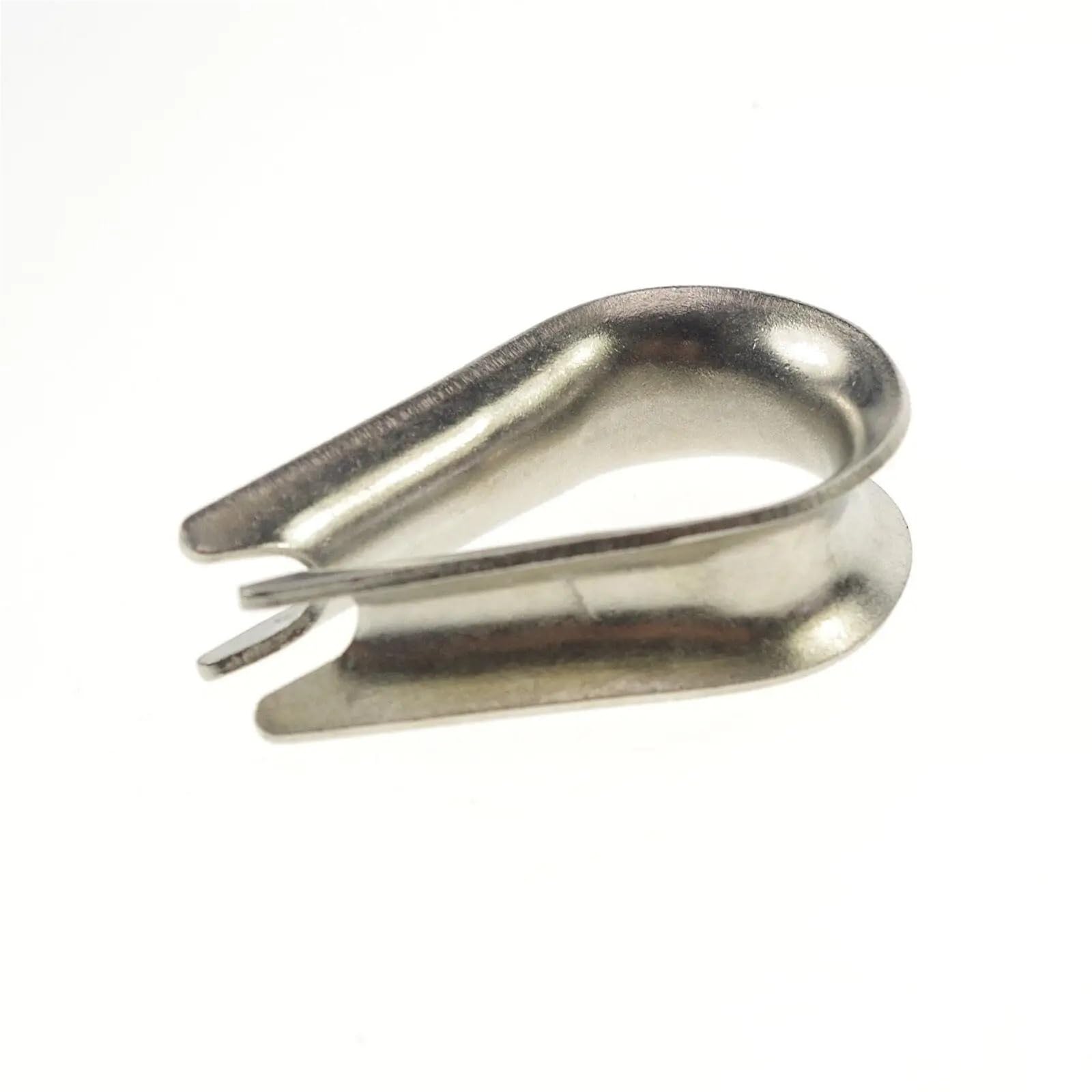 100 pezzi M2 M3 M4 M5 M6 M8 304 ditali anello morsetto cavo ditale zincato for fili in acciaio inossidabile corda Per Funi Metalliche(M8)