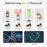 4K Dash Cam Front and Rear, 170° Ultra Wide Dashcam with ADAS, Night Vision, 24/7 Parking Mode, Sony IMX415 Sensor, WDR, Free 64GB SD Card, 5G/2.4G WiFi, Built-in GPS, Loop Recording - Image 5