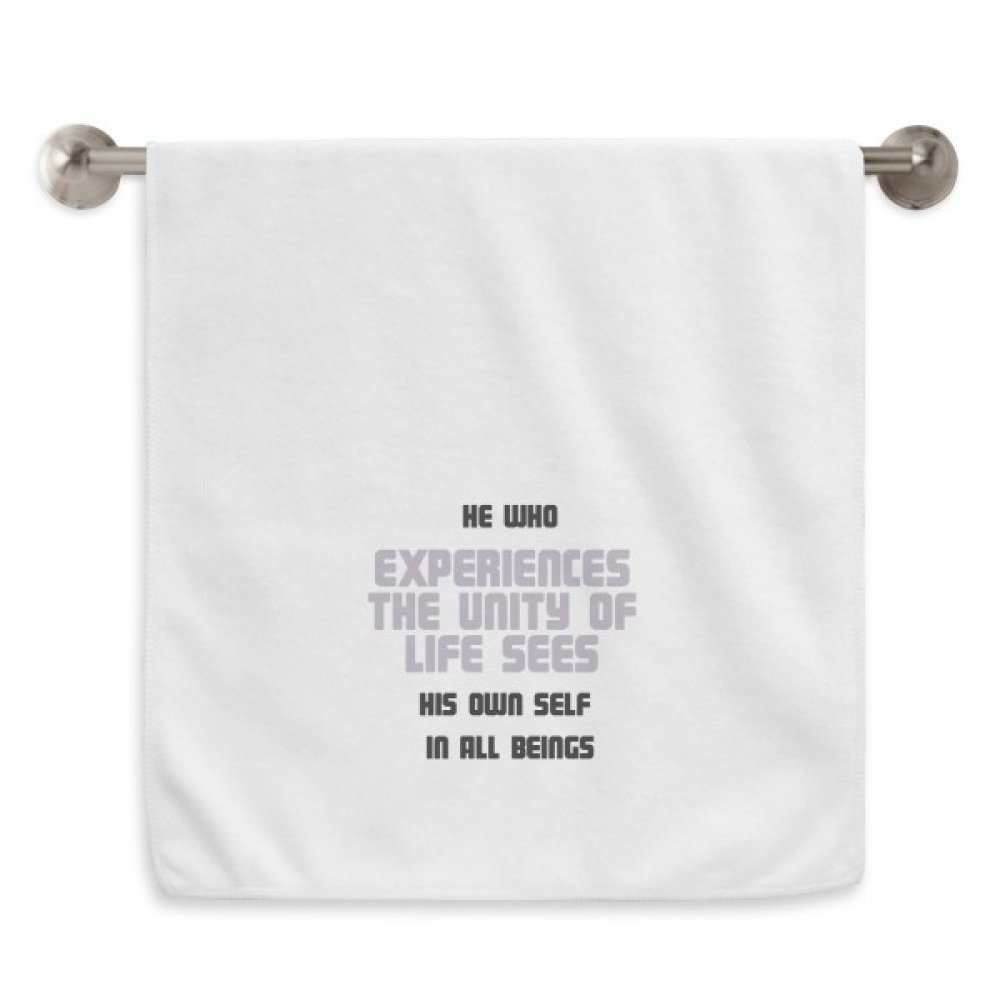 Serviette Bouddha bouddhisme blanche idéale pour votre séance de yoga et méditation