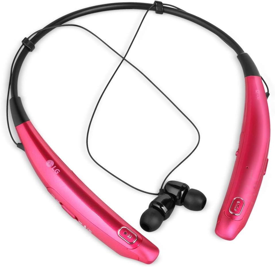 Close-up of LG Tone Pro HBS-770 earbuds