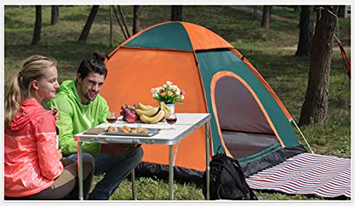 Tente dôme de camping automatique double couche durable vert forêt - 3