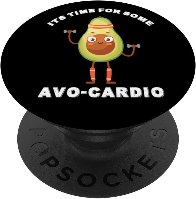 Avo-Cardio Training Weight loss with Avocado Diet PopSockets Swappable PopGrip