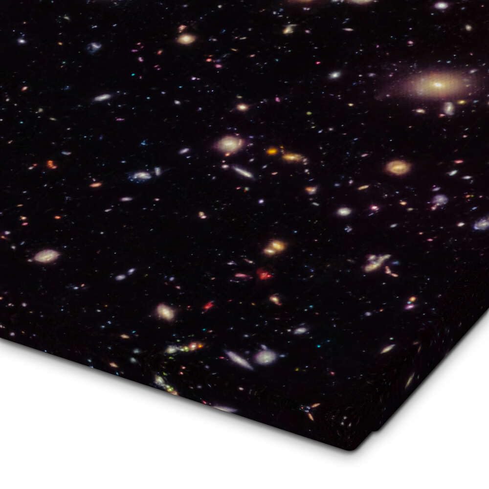 Posterlounge Champ profond de Hubble Tableau sur toile de NASA 50 x 50 cm Noir Tableaux Décoration murale