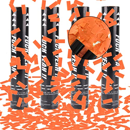 4. 【Set perfetto】 Il set di cannoni per coriandoli ha 4 tubi per coriandoli. La dimensione del monomero è 28 * 5 cm, l'altezza dello spruzzo è compresa tra 3-5 metri e la dimensione del riempimento interno è una striscia di carta di 5 * 2 cm.