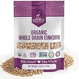 Great River Milling Einkorn Wheat Berries | Whole Grain Ancient Wheat | Non-GMO, High-Protein, Kosher | Mill at Home as All-Purpose Flour Alternative for Baking & Cooking | 5 Lb