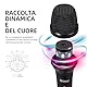 D Debra D86 Kabelgebundenes dynamisches Mikrofon, professionelles Handmikrofon mit Mikrofonclip und EIN-/Aus-Schalter, Gesangs Karaoke Mikrofo