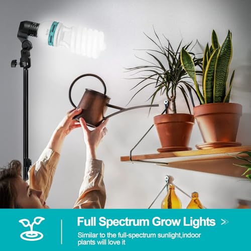 Image of EMART Full Spectrum Light Bulb, 105W Spiral CFL 5500k Daylight for Softbox Lighting Kit, Replacement Lamp for Photography Photo Video Studio, Household Use, Portrait Shooting -1PACK