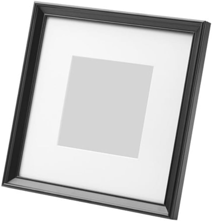 K KNOPPÄNG Square Frame Frame Made to Display Pictures 9 by 9 inch Without Mat or Mat 5 by 5 inch Black