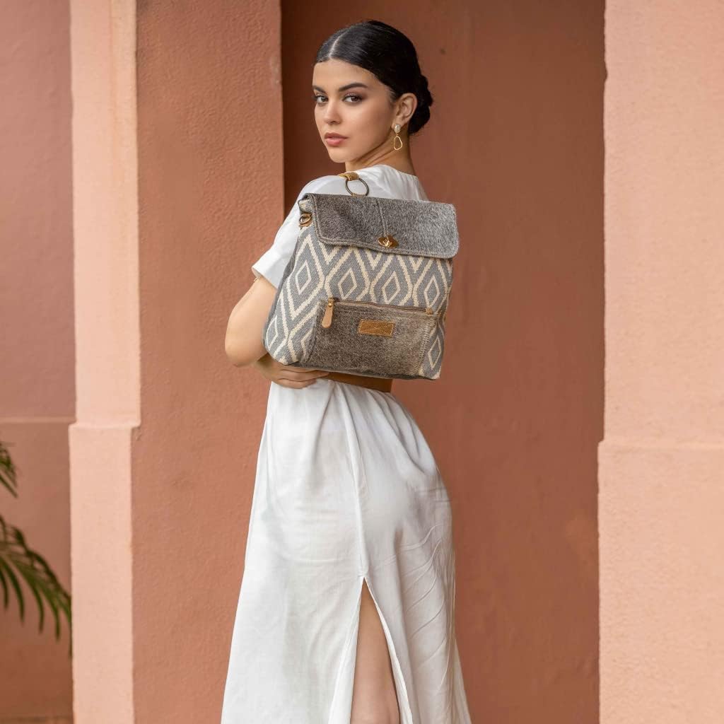 Myra Bag Grainy Gray Shoulder Bag S-2557 - Image 2