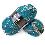 Fabel - Mulitple colours Garnstudio DROPS Knitting 4ply Sock Yarn (162 Blue Sea)