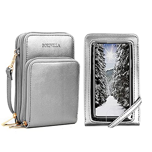 Image of Crossbody Cellphone Purse Women Touch Screen Bag RFID Blocking Wallet Handbag Shoulder Strap