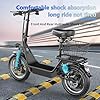 Misodo 500W Electric Scooter for Adults, 36V 13AH/48V 15Ah Battery, 20-25MPH, 20-30 Miles Range, Shock Absorbers, Rear Basket/Box, E Scooter with Seat for Commuter & Urban Travel, UL 2272 Certified #4