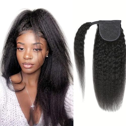 Extension de queue de cheval naturelle et postiche magique cheveux humains 30cm