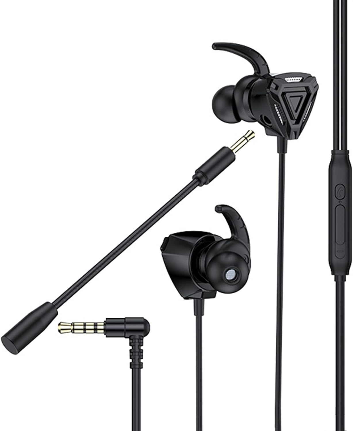 Gerrit Gaming Headphone in-Ear Universal Video Game Earphone Practical Silver