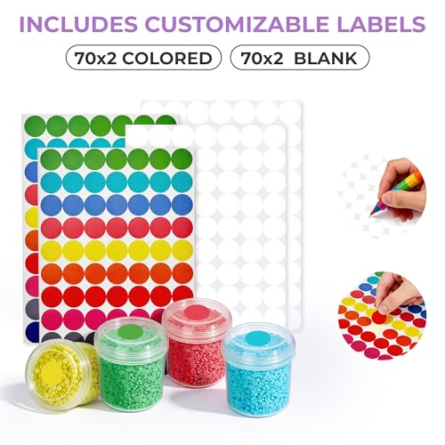 Caja de 48 compartimentos para diamond painting con tapa y base estable 7