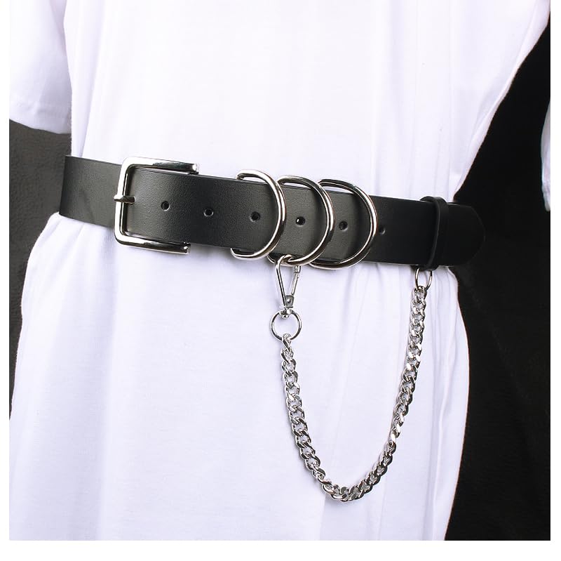 Adjustable Women's Fashion Skinny Belt with Alloy Decorative Chain, Chest Harness, Body Bondage Harness Belts,S&M Corset Belt, Body Chain Jewelry For Women, Gothic Rave Accessories4