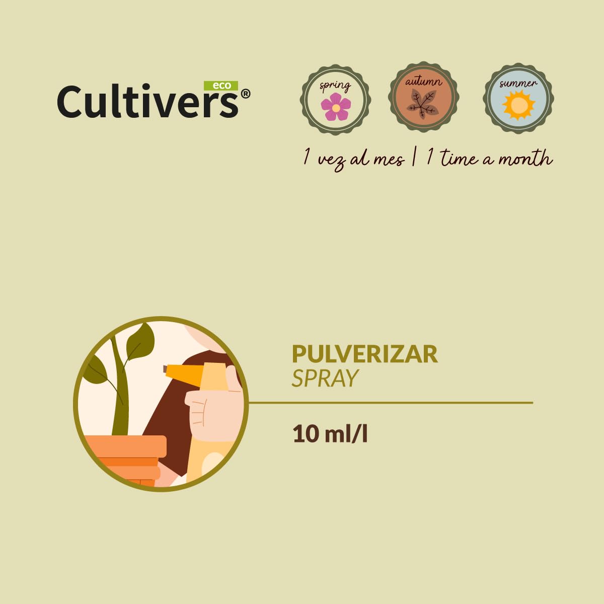 CULTIVERS Cola de caballo 5 L. Súper concentrado. Fungicida Bioestimulante Natural Preventivo y Curativo. Acción Fungicida. Sustancia Básica Refuerza el Mecanismo Defensa de las Plantas