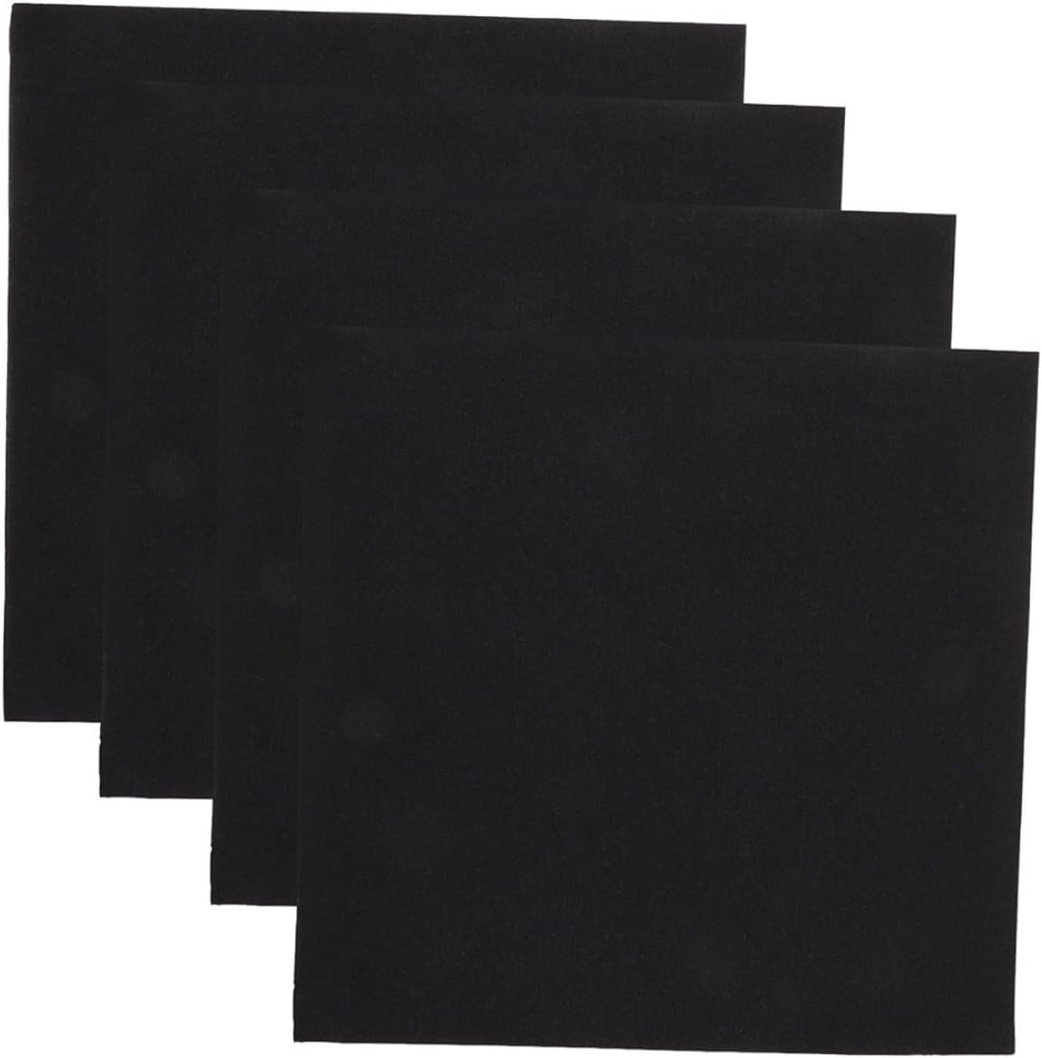 Disposable Black Paper Napkins 40x40cm, Thick Hotel Dinner Napkins for Wedding Party and Event Use, 100pcs (2x50 Pieces)