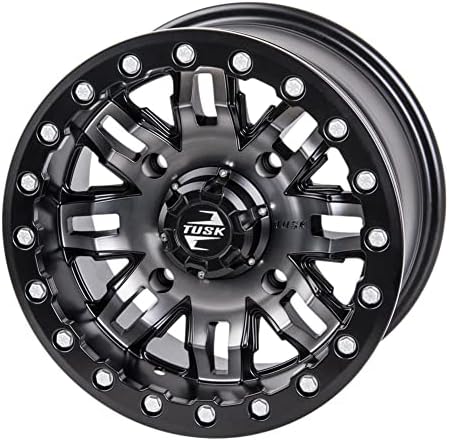 Tusk 4/137 Teton Beadlock Wheel 15x7 5.0 + 2.0 Gun Metal/Black Co...