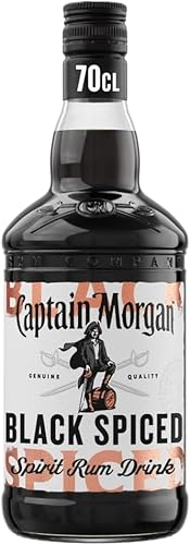Captain Morgan Rum Collection | Carribbean Rum | 70cl | Perfect for cocktails (Black Spiced)