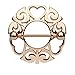 beyoutifulthings Ring TRIBAL Herzen ROSÈGOLD Brustwarzen-Piercing Intim-Piercing Brust-Piercing Edelstahl 1,6mm 19mm