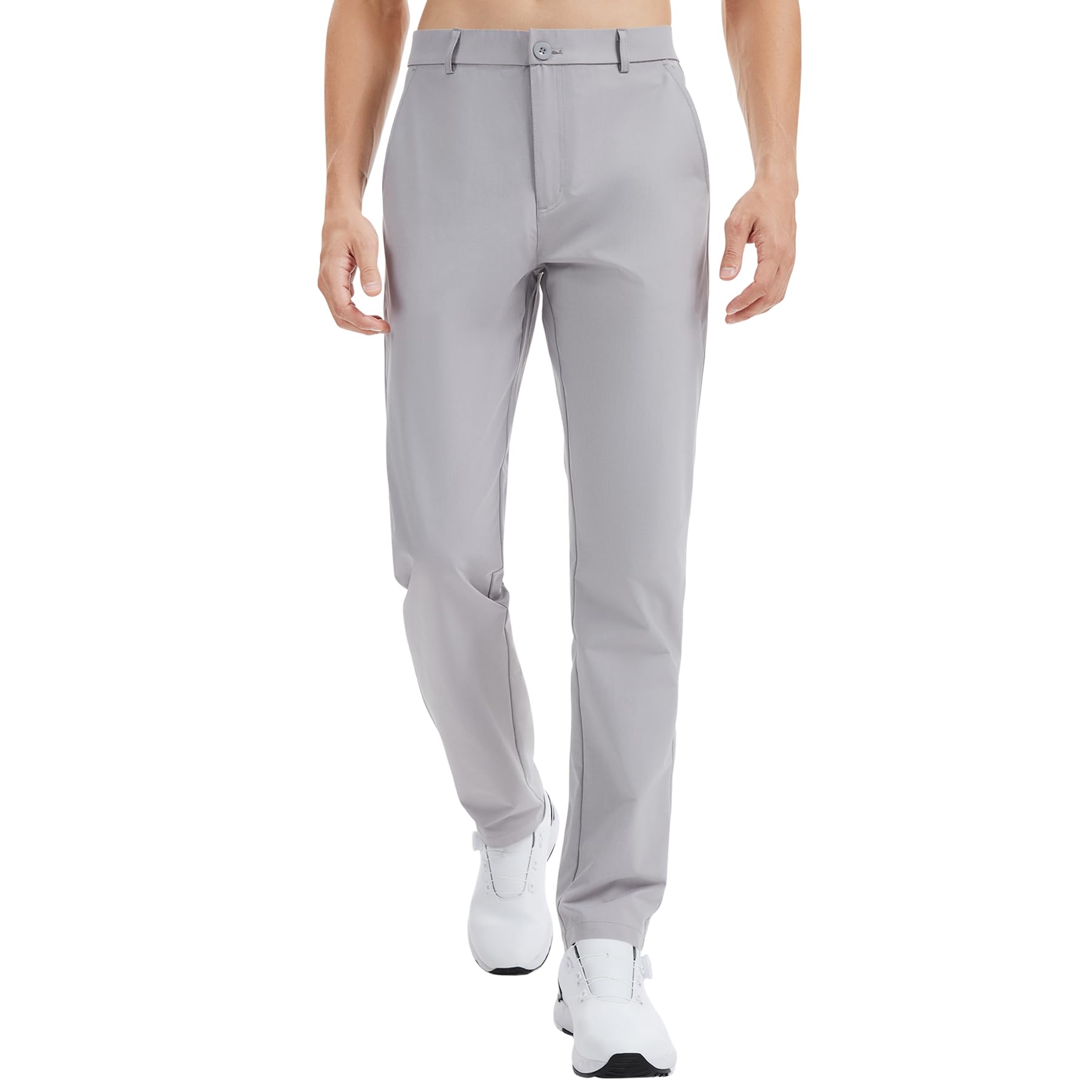 LETAOTAO 32 34 36 38 Tall Mens Golf Pants Work Dress Pants Stretch Lightweight Classic Fit Casual Trousers