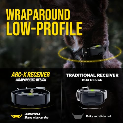 Image of Dogtra ARC-X E-Collar for Dog Training - 3 /4 Mile Range, for Dogs 15 lbs+, Slim Design, IPX9K Waterproof, 100 Stimulation Levels, Vibration, Tone, Rechargeable - Dog Owners and Professional Trainers