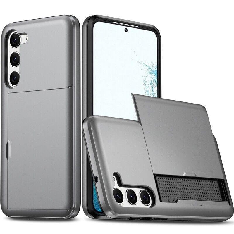 Coque Samsung S22 coulissante anti-choc avec fente carte intégrée