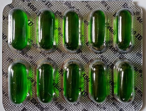 Nk Global Evion Vitamin E 400 mg Capsules for Face, Hair Growth, Nails, Radiant Skin Set with 100 Natural Vegan Face Vitamins - Image 4