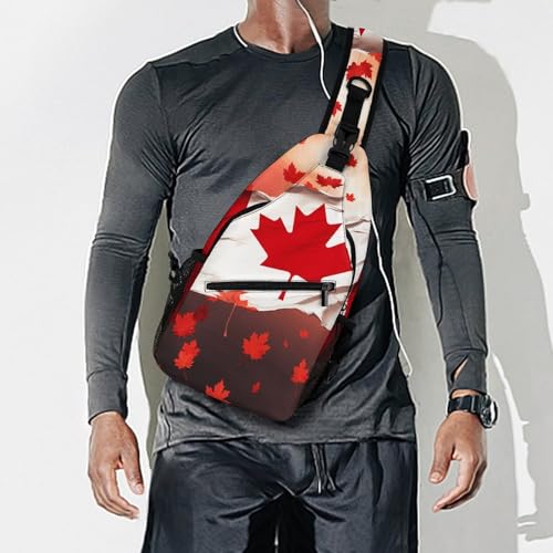Bolso cruzado deportivo estilo Canadian, 38x20cm miniatura 7