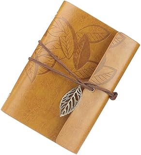 HONMEET Caderno Diário Caderno De Couro Para Homens Caderno De Escritório Vintage Viajante Recarregável Diário Caderno De Desenho Viajantes Papelaria Revista Folhas Programação